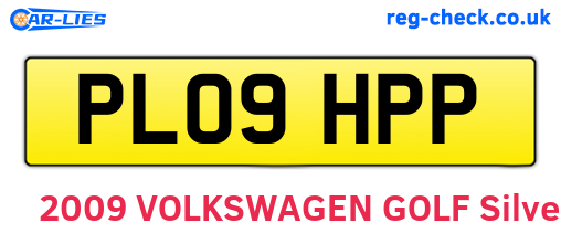 PL09HPP are the vehicle registration plates.