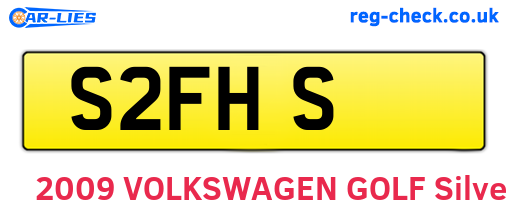 S2FHS are the vehicle registration plates.