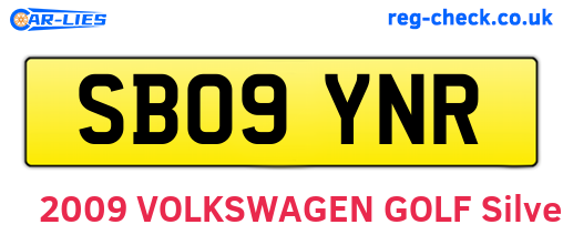 SB09YNR are the vehicle registration plates.