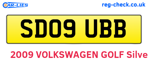 SD09UBB are the vehicle registration plates.