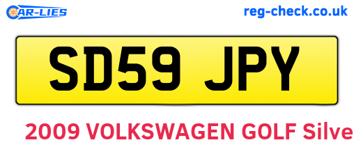 SD59JPY are the vehicle registration plates.