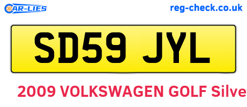 SD59JYL are the vehicle registration plates.