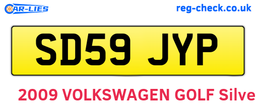 SD59JYP are the vehicle registration plates.