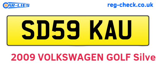 SD59KAU are the vehicle registration plates.