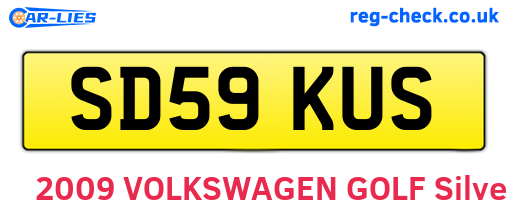 SD59KUS are the vehicle registration plates.