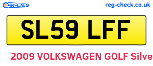 SL59LFF are the vehicle registration plates.