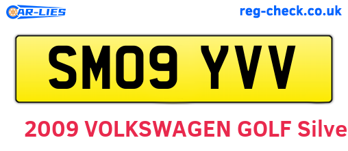 SM09YVV are the vehicle registration plates.