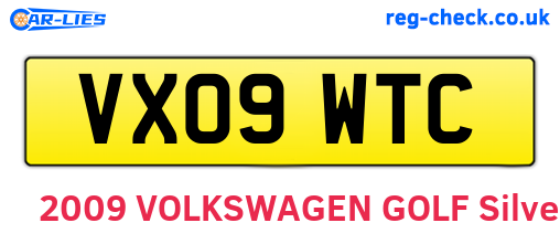 VX09WTC are the vehicle registration plates.