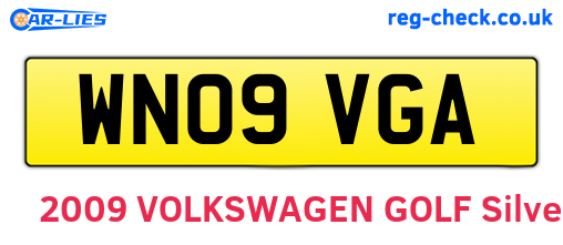 WN09VGA are the vehicle registration plates.