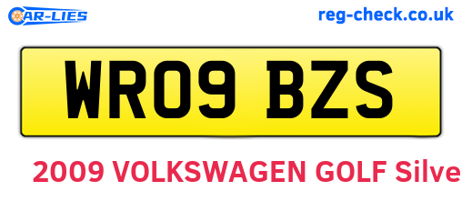 WR09BZS are the vehicle registration plates.