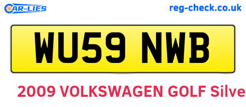 WU59NWB are the vehicle registration plates.