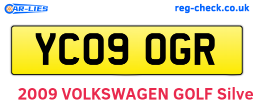 YC09OGR are the vehicle registration plates.