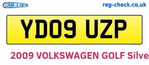 YD09UZP are the vehicle registration plates.