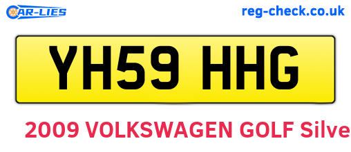 YH59HHG are the vehicle registration plates.
