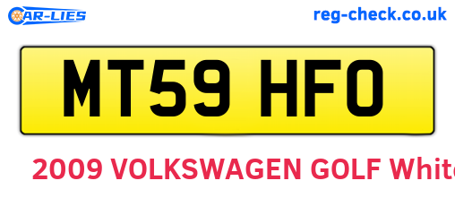 MT59HFO are the vehicle registration plates.