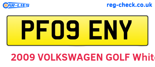 PF09ENY are the vehicle registration plates.