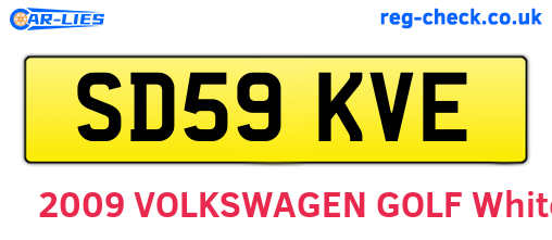 SD59KVE are the vehicle registration plates.