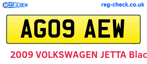 AG09AEW are the vehicle registration plates.