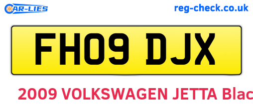 FH09DJX are the vehicle registration plates.