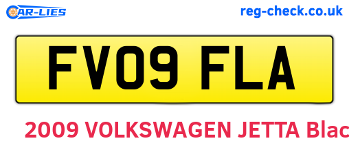FV09FLA are the vehicle registration plates.