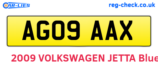 AG09AAX are the vehicle registration plates.