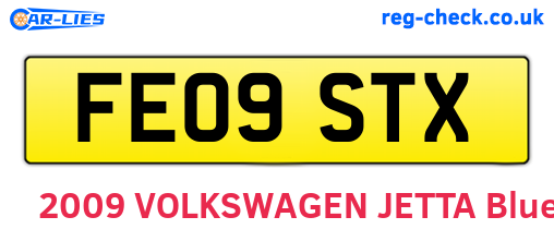 FE09STX are the vehicle registration plates.