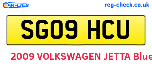SG09HCU are the vehicle registration plates.