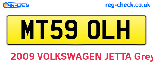 MT59OLH are the vehicle registration plates.