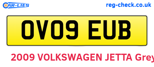 OV09EUB are the vehicle registration plates.