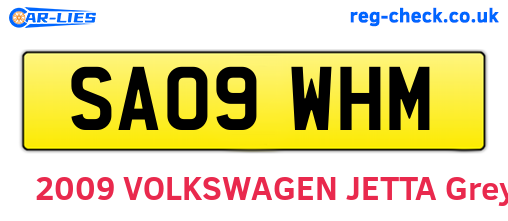 SA09WHM are the vehicle registration plates.