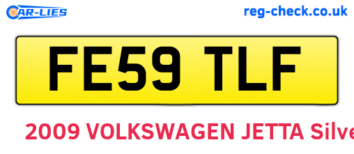 FE59TLF are the vehicle registration plates.