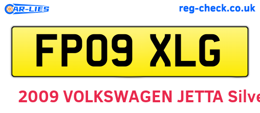 FP09XLG are the vehicle registration plates.