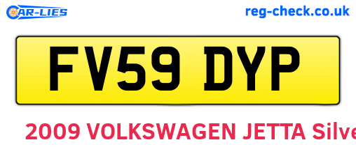 FV59DYP are the vehicle registration plates.