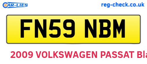 FN59NBM are the vehicle registration plates.