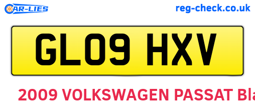 GL09HXV are the vehicle registration plates.
