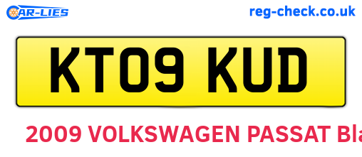 KT09KUD are the vehicle registration plates.