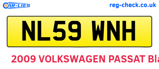 NL59WNH are the vehicle registration plates.