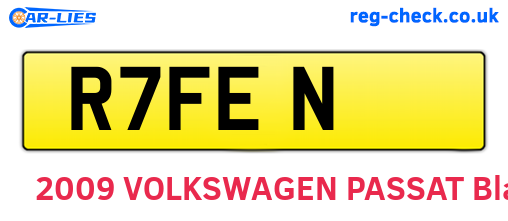 R7FEN are the vehicle registration plates.