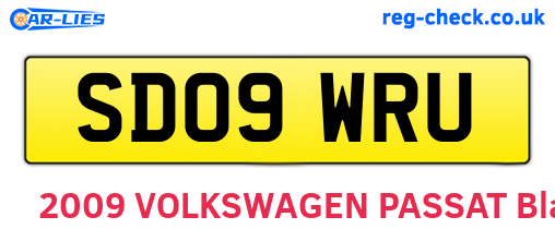 SD09WRU are the vehicle registration plates.