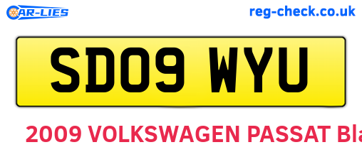 SD09WYU are the vehicle registration plates.