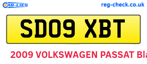 SD09XBT are the vehicle registration plates.