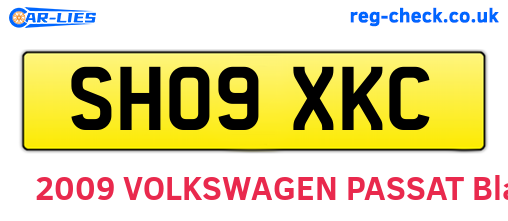 SH09XKC are the vehicle registration plates.