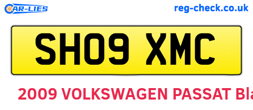 SH09XMC are the vehicle registration plates.