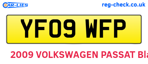 YF09WFP are the vehicle registration plates.