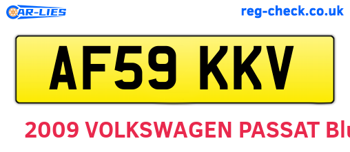 AF59KKV are the vehicle registration plates.