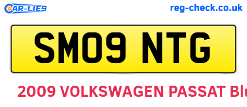 SM09NTG are the vehicle registration plates.