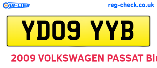 YD09YYB are the vehicle registration plates.