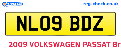 NL09BDZ are the vehicle registration plates.