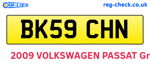 BK59CHN are the vehicle registration plates.