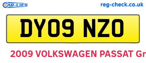 DY09NZO are the vehicle registration plates.